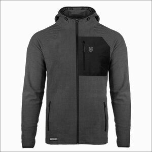 Men's Freedom Industries Waffle Knit Thermal Grid Fleece Hoodie-Size XL